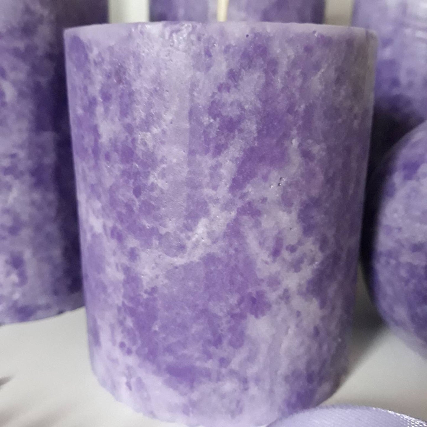 Purple Candles. Purple pillar candle. Unique candle. Decorative candles. Choose a size