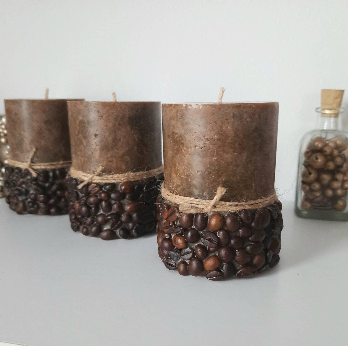 Coffee candle Coffee Lover Gift for her. Coffee gift. Coffee Lover Decor. Coffee Table Decor. Brown candle
