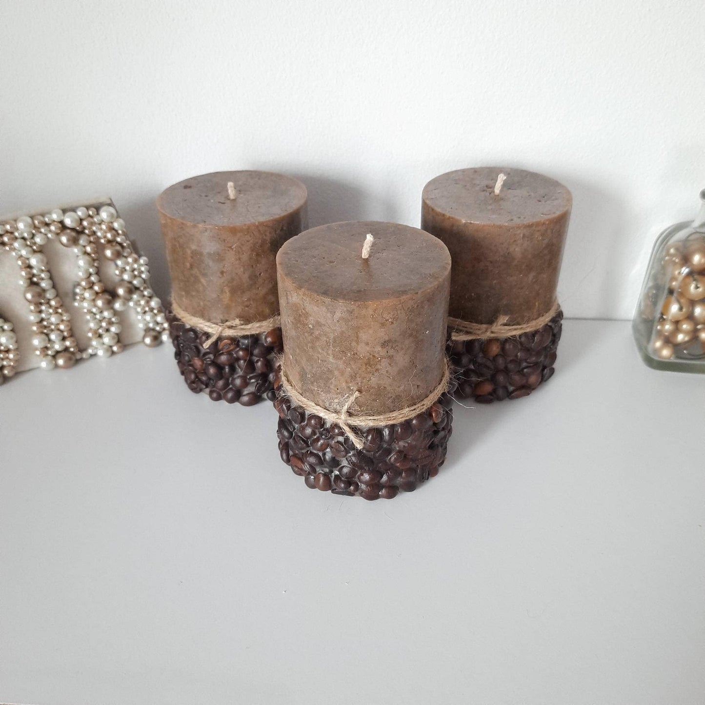 Coffee candle Coffee Lover Gift for her. Coffee gift. Coffee Lover Decor. Coffee Table Decor. Brown candle