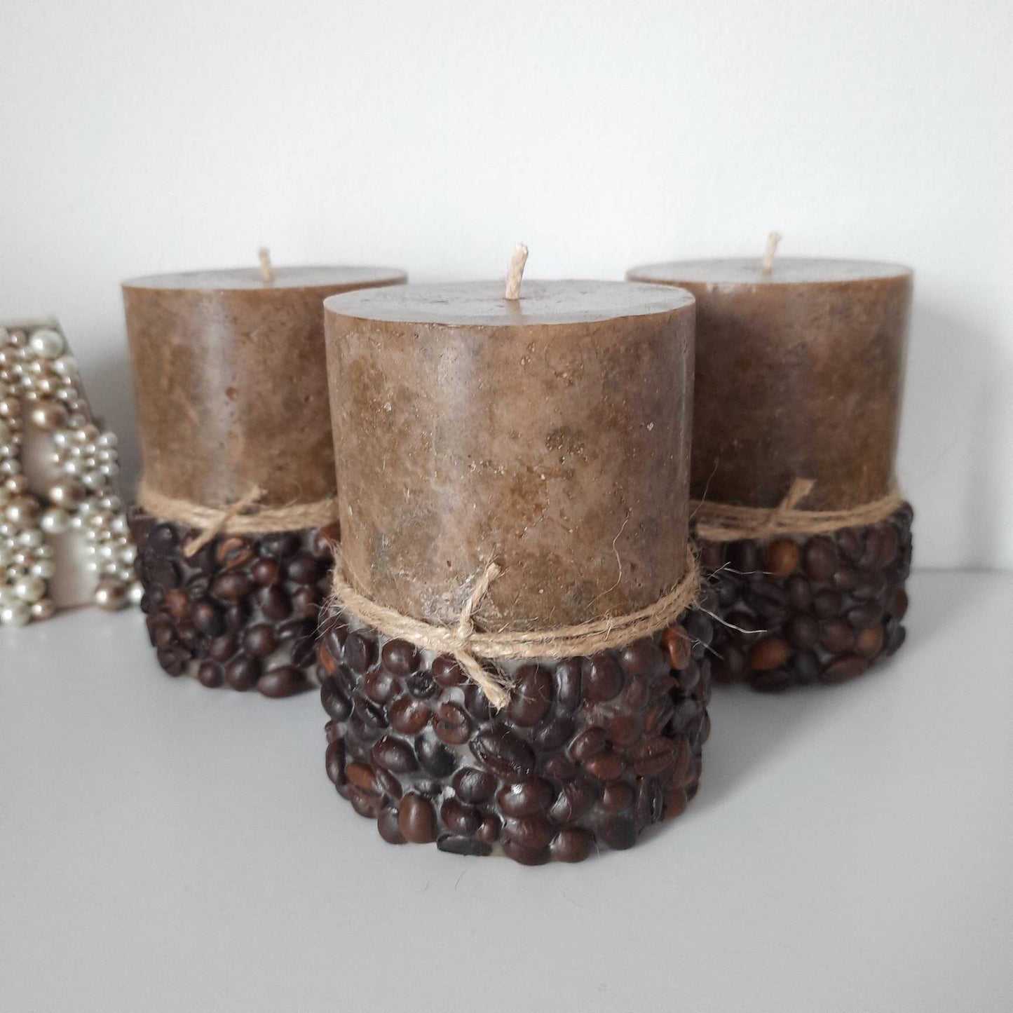 Coffee candle Coffee Lover Gift for her. Coffee gift. Coffee Lover Decor. Coffee Table Decor. Brown candle