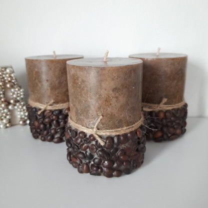 Coffee candle Coffee Lover Gift for her. Coffee gift. Coffee Lover Decor. Coffee Table Decor. Brown candle
