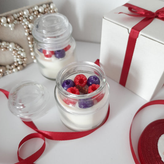Dessert candles - Candles in jar - Scented jar candle - Candle gift - Soy wax candle - Fruit candle